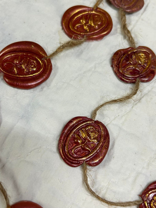 Wax Seals on Jute
